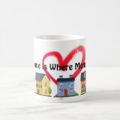 家は私の母はマグカップ コーヒーマグカップ (中央)