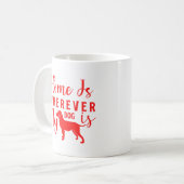 家は私の犬がどこにいても コーヒーマグカップ (正面左)