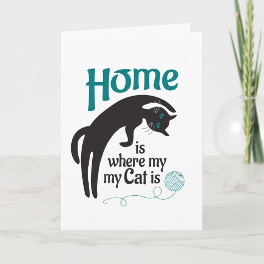 家は私の猫がいる所 カード (正面)