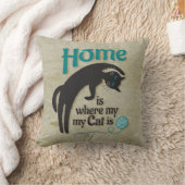 家は私の猫がいる所 クッション (ブランケット)