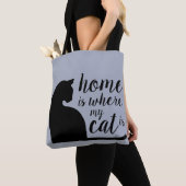 家は私の猫がいる所 トートバッグ (クローズアップ)