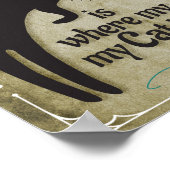 家は私の猫がいる所 ポスター (角)