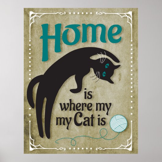 家は私の猫がいる所 ポスター (正面)