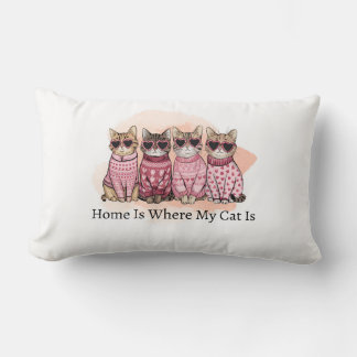 家は私の猫がいる所 ランバークッション