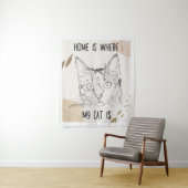 家は私の猫がいる所、家は猫がいる所 タペストリー (インサイチュ)