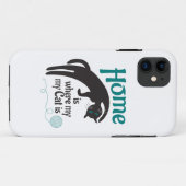 家は私の猫がいる所 Case-Mate iPhoneケース (裏面(横))