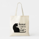 家は私の猫がトートバッグである トートバッグ (裏面)