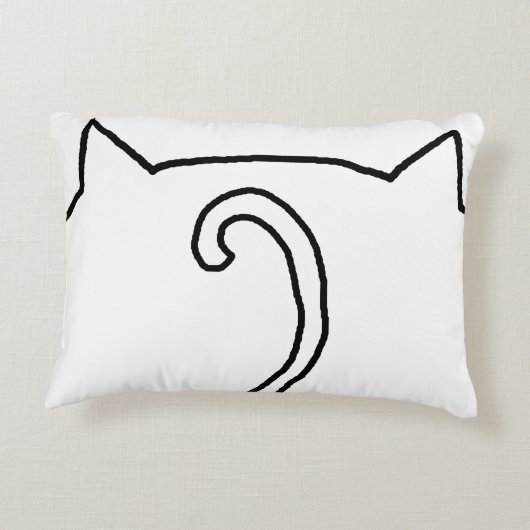 家は私の猫が枕であるところです アクセントクッション (裏面)