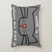 家は私の猫が枕 アクセントクッション (正面(垂直))