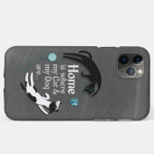 家は私の猫と私の犬 Case-Mate iPhoneケース (裏面(横))