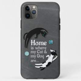 家は私の猫と私の犬 iPhone 11 PRO MAXケース
