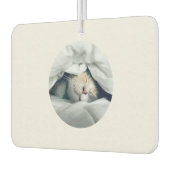 家は私の猫の昼寝カスタムのペット写真 カーエアーフレッシュナー (左)