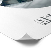 家は私の猫の昼寝カスタム写真 ポスター (角)