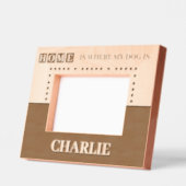 家は私の飼い犬が名前をカスタムする レーザー彫刻フレーム (左)