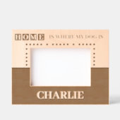 家は私の飼い犬が名前をカスタムする レーザー彫刻フレーム (正面)