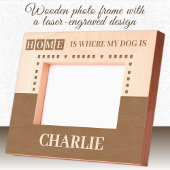 家は私の飼い犬が名前をカスタムする レーザー彫刻フレーム