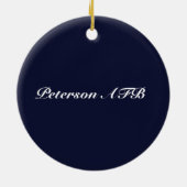 家は空軍が私達にオーナメントを送るところです セラミックオーナメント (裏面)