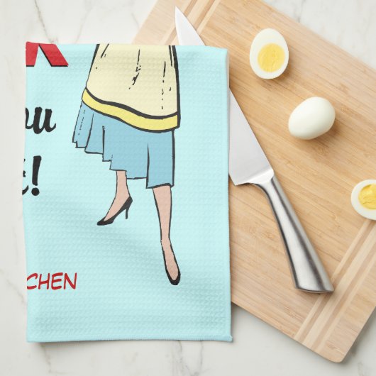 家は綺麗だった キッチンタオル (四つ折り)