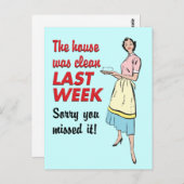 家は綺麗だった ポストカード (正面/裏面)