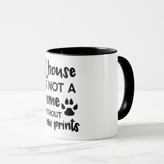 家は肉筆の無い家ではない マグカップ (正面右)