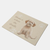 家は落書きがあるところです ドアマット (アングル)