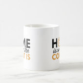 家は裁判所の場所 コーヒーマグカップ (中央)