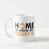 家は裁判所の場所 コーヒーマグカップ (左)