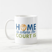 家は裁判所の場所 コーヒーマグカップ (左)