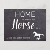 家は馬が移動している場所である 案内ポストカード (正面)