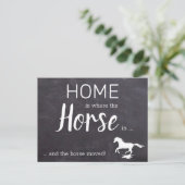 家は馬が移動している場所である 案内ポストカード (スタンド正面)
