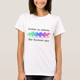 家は馬がTシャツであるところです Tシャツ