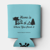 家は駐車する場所だ |キャンプ 缶クーラー (裏面)