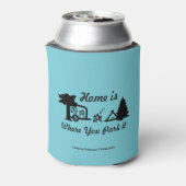 家は駐車する場所だ |キャンプ 缶クーラー (缶裏面)