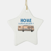 家は駐車する場所 セラミックオーナメント (右)