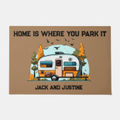 家は駐車する場所 ドアマット (正面)