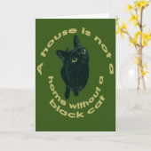 家は黒猫の家ではない カード (黄色い花)