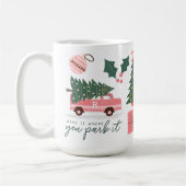 家は、あなたがピンクのヴァンクリスマスツリーを駐車する場所である コーヒーマグカップ (左)