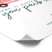 家は、あなたがピンクのヴァンクリスマスツリーを駐車する場所である ポスター (角)