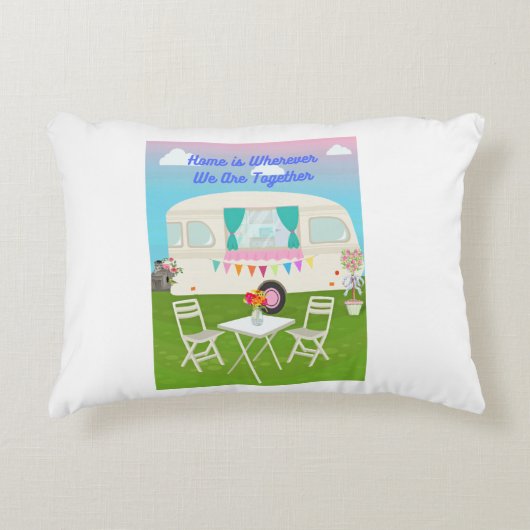 家は、どこにいても一緒  アクセントクッション (正面)