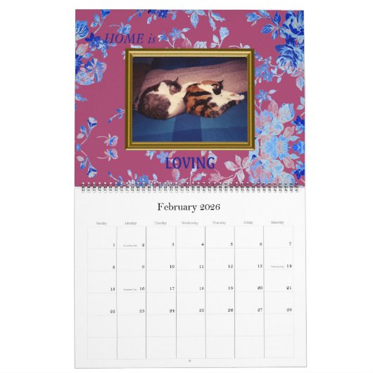 「家は」 カレンダー (2月 2026)