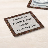 家は… スクエアペーパーコースター (アングル)