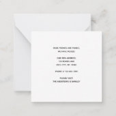 家は、犬が動いている発表されている場所 ノートカード (裏面)