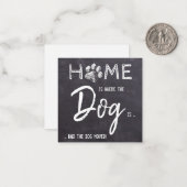 家は、犬が動いている発表されている場所 ノートカード (正面/裏面インサイチュ)