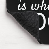 家は、犬が金箔ポープリントされている場所 マウスパッド (コーナー)