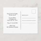 家は、馬が新しいアドレスのペット移動されている 案内ポストカード (裏面)