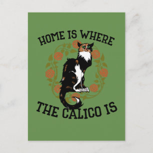 家はCalicoが"Calico Cat"ユーモアである場所である ポストカード