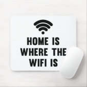 家はWifiがあるところです マウスパッド (マウス)