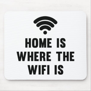 家はWifiがあるところです マウスパッド