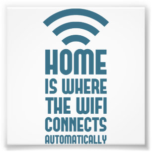 家はWIFIが自動的に接続するところです フォトプリント