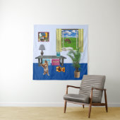 家ぶら下がったの中の壁の仮室子供へ タペストリー (インサイチュ)